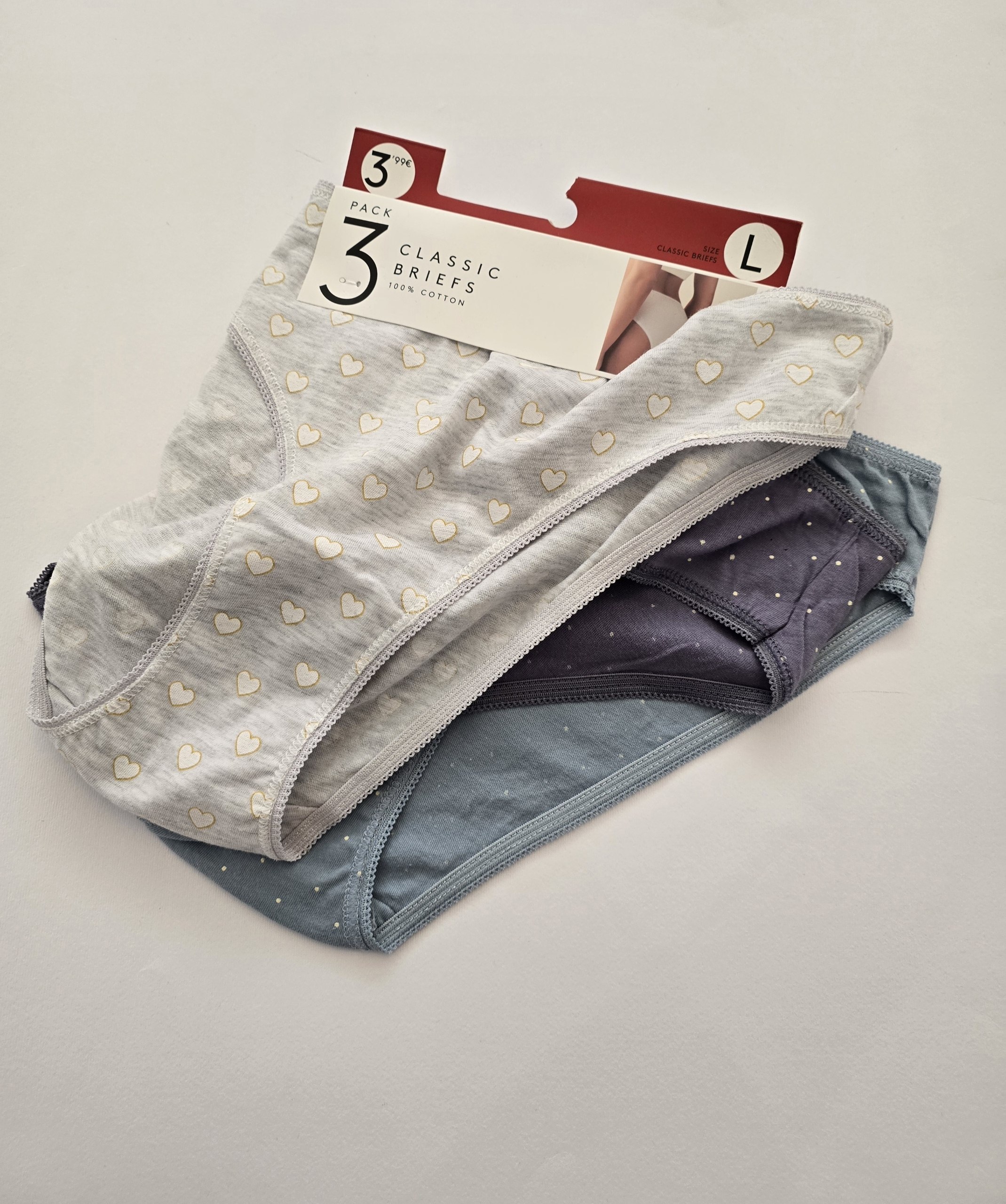 پک شورت زنانه 3 عددی مدل Classic briefs برند لفتیز کد sh01