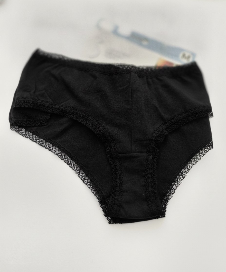 پک شورت زنانه 3 عددی مشکی مدل Hipster briefs برند لفتیز کد sh05