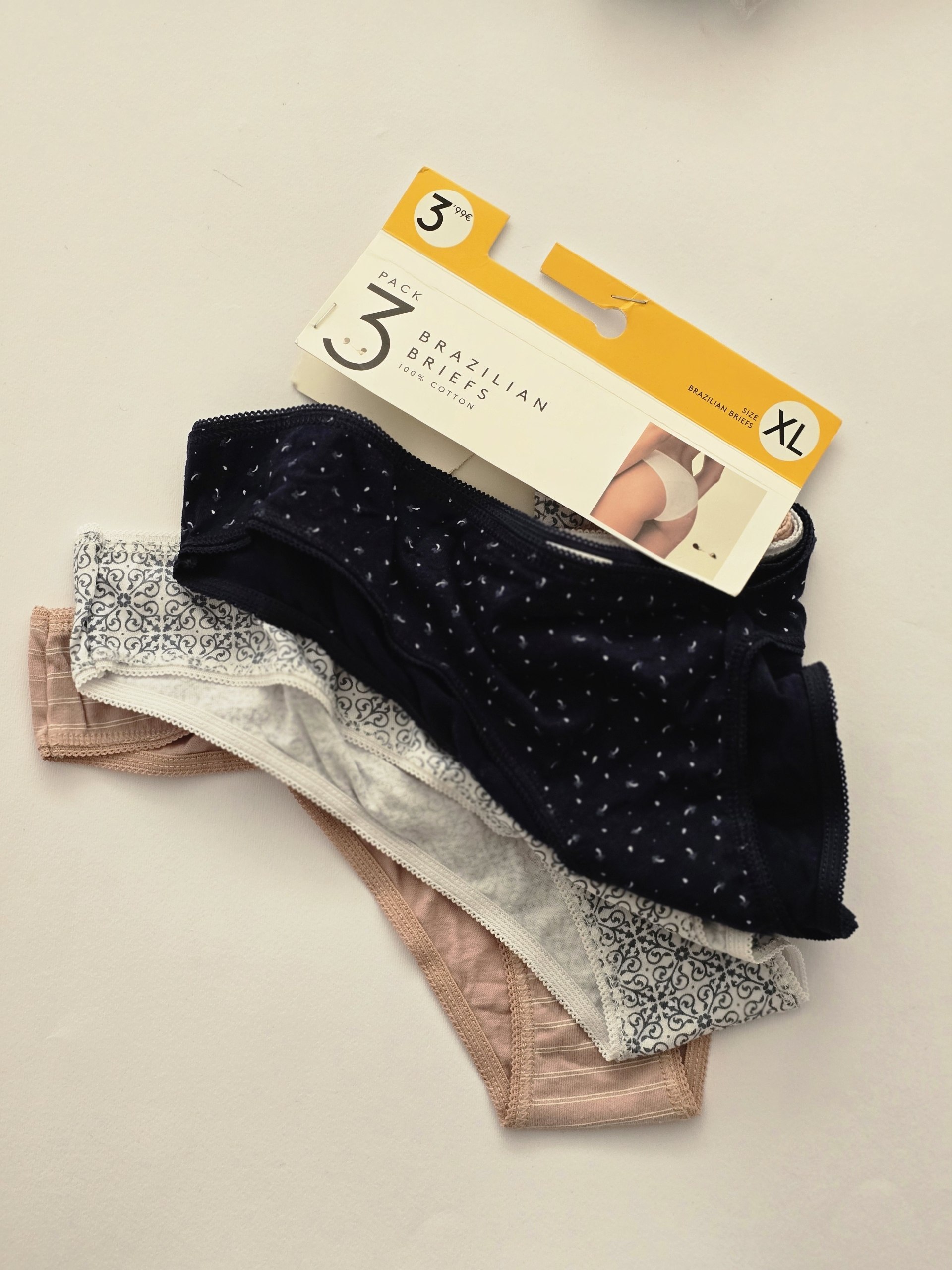 پک شورت زنانه 3 عددی مدل Brazilian briefs برند لفتیز کد sh08