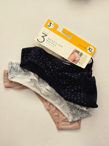 پک شورت زنانه 3 عددی مدل Brazilian briefs برند لفتیز کد sh08