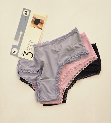 پک شورت زنانه 3 عددی مدل Hipster briefs برند لفتیز کد sh21